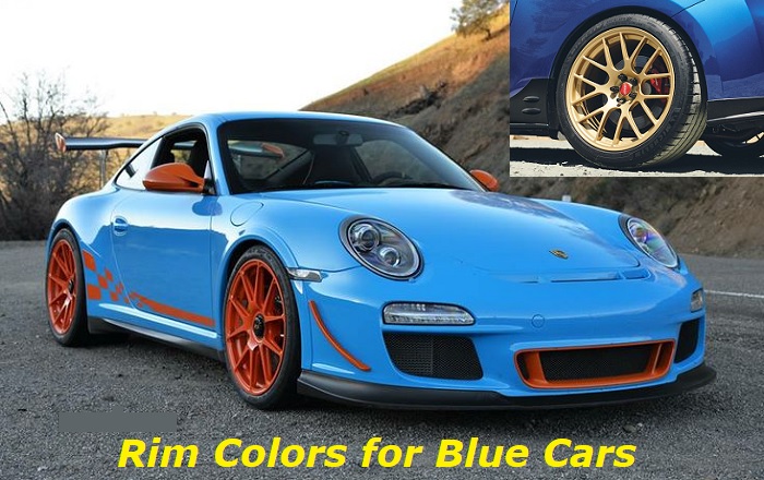 Colors of rims for a blue car